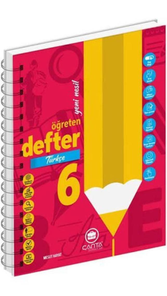 Çanta Yayınları 6.Sınıf Türkçe Okula Yardımcı Öğreten Defter