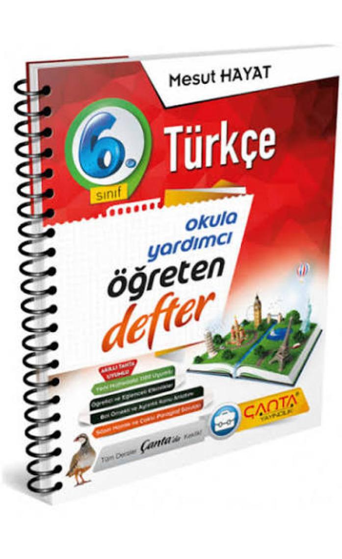 Çanta Yayınları 6.Sınıf Türkçe Okula Yardımcı Öğreten Defter