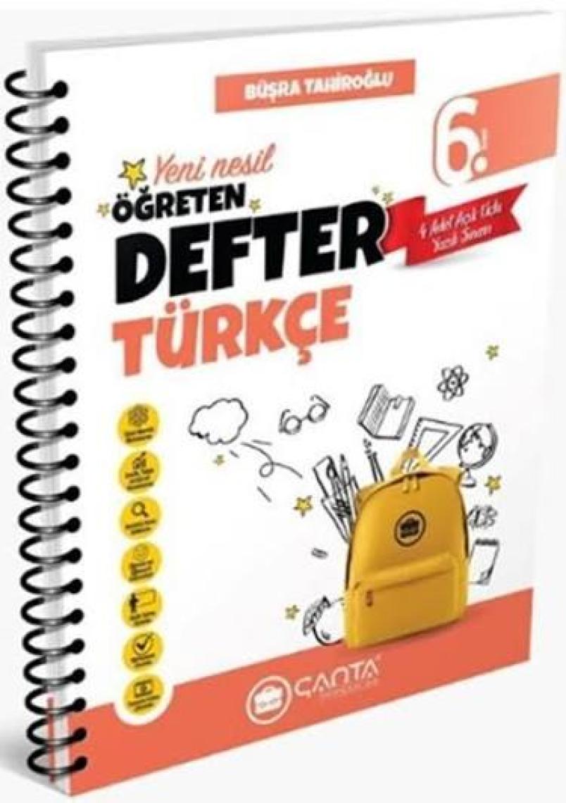 Çanta Yayınları 6.Sınıf Türkçe Okula Yardımcı Öğreten Defter