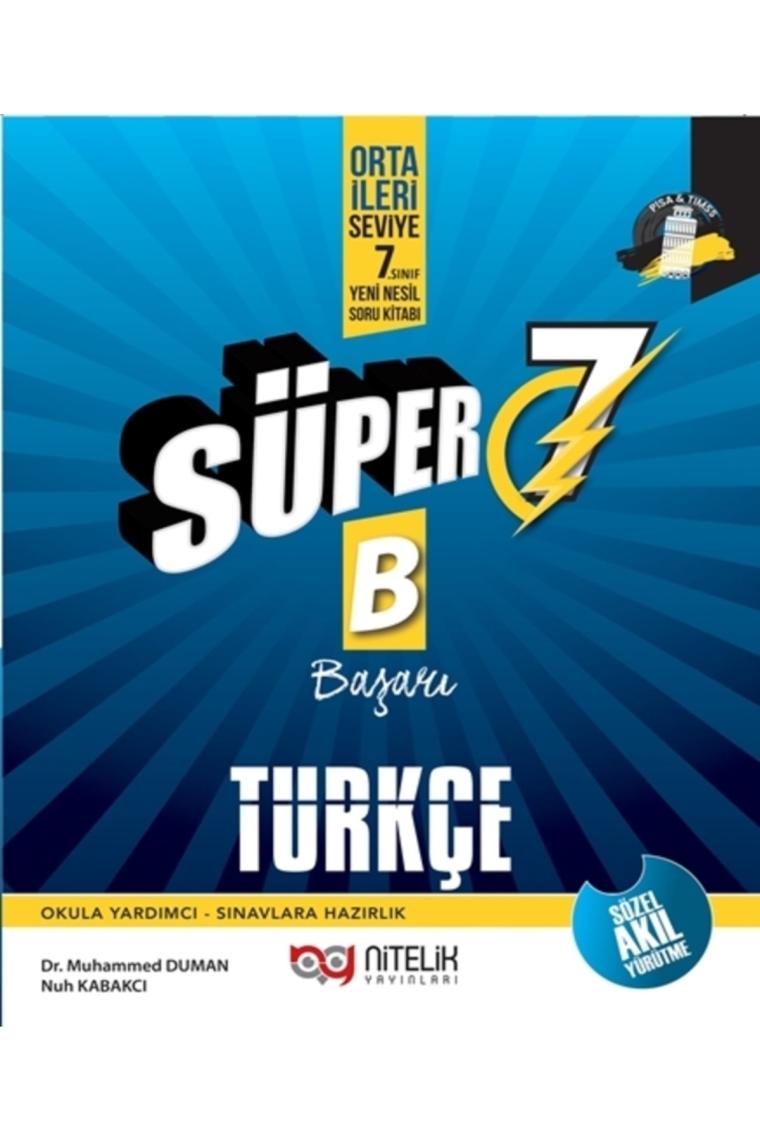 7.Sınıf Yeni Nesil Süper Türkçe Soru Kitabı