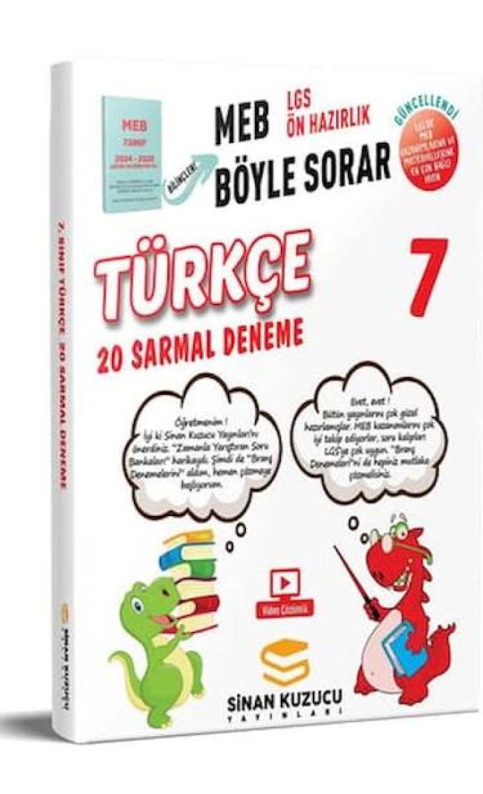 Sinan Kuzucu Yayınları 7. Sınıf Türkçe Deneme
