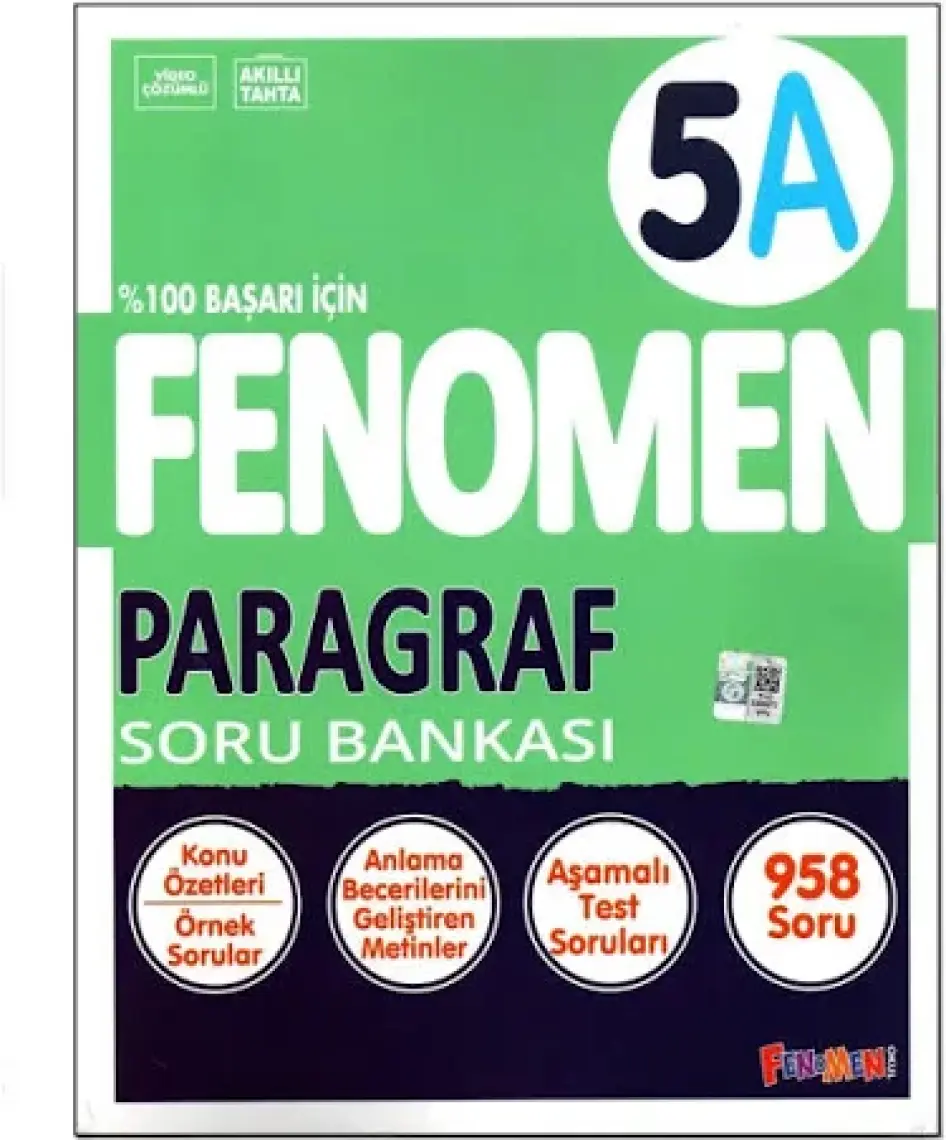Fenomen Okul 2025 5. Sınıf Paragraf A Soru Bankası Yeni Nesile Kolay Geçiş Güncel Müfredat