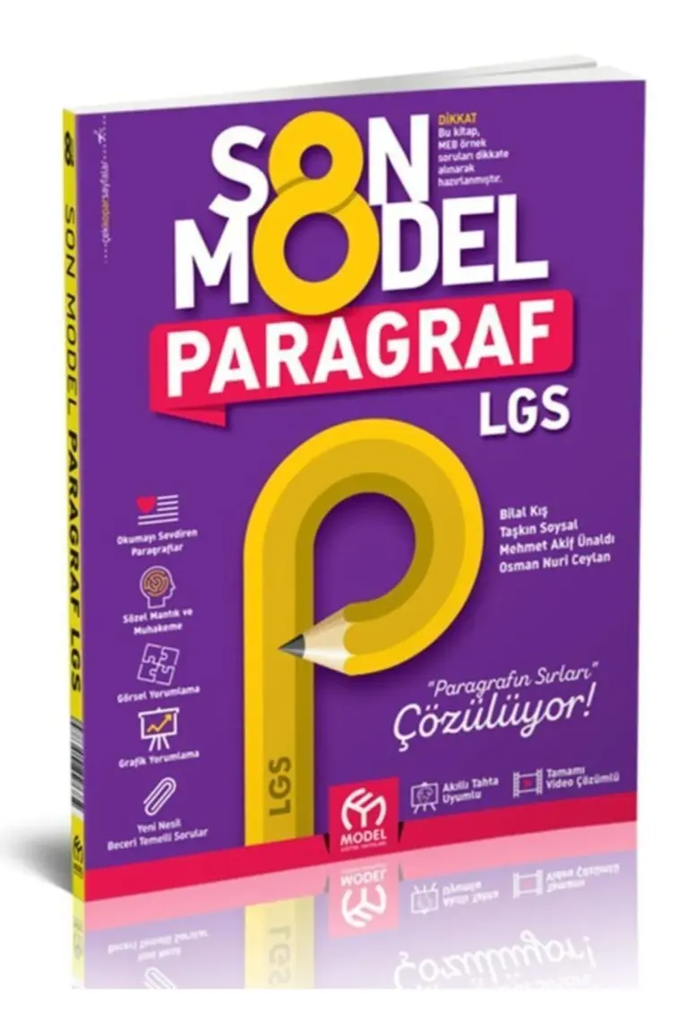 Model Eğitim Yayıncılık 8. Sınıf LGS Paragraf Son Soru Bankası
