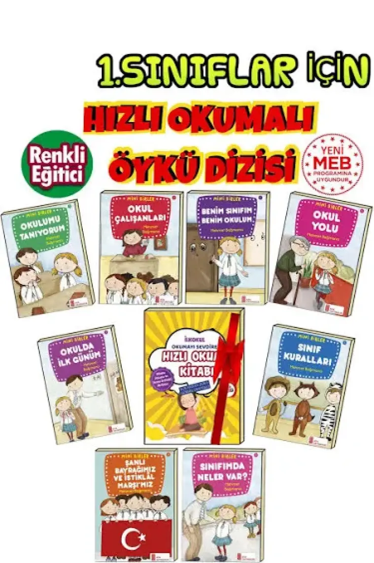 Ata Yayıncılık 1. Sınıf İlkokul Hızlı Okuma Uygulamalı Hızlı Okuma Kitabı