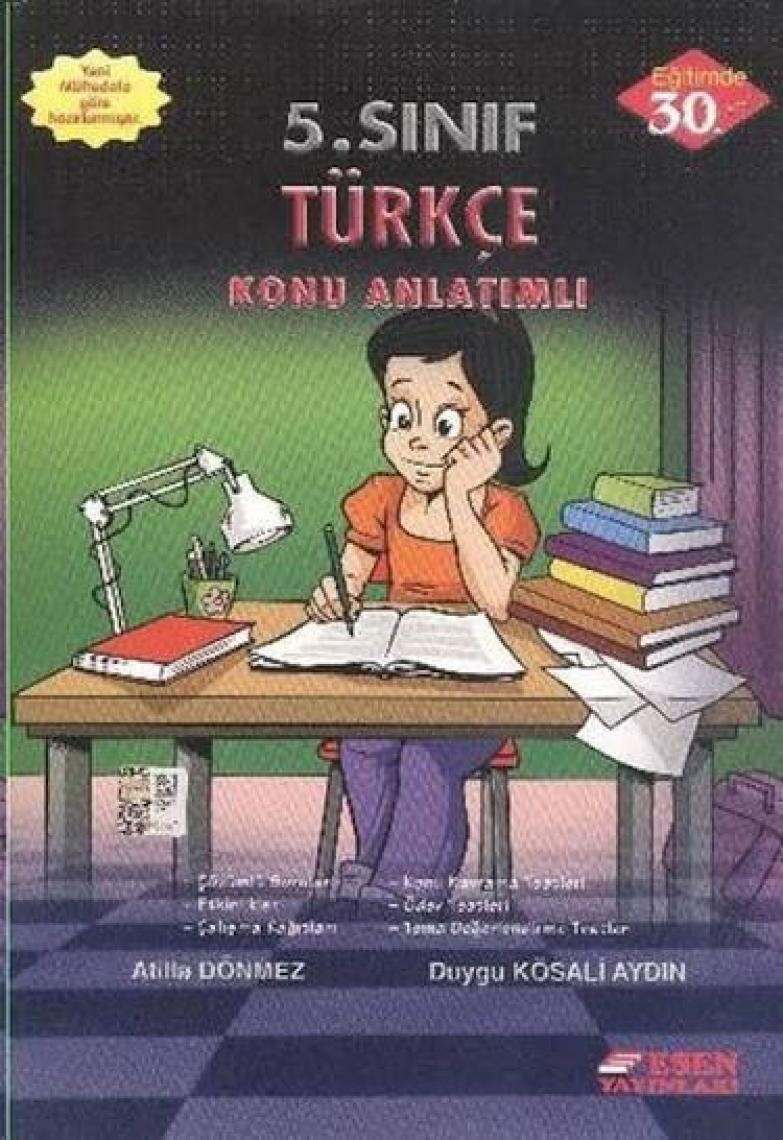 Esen Yayınları 5. Sınıf Türkçe Konu Anlatımlı