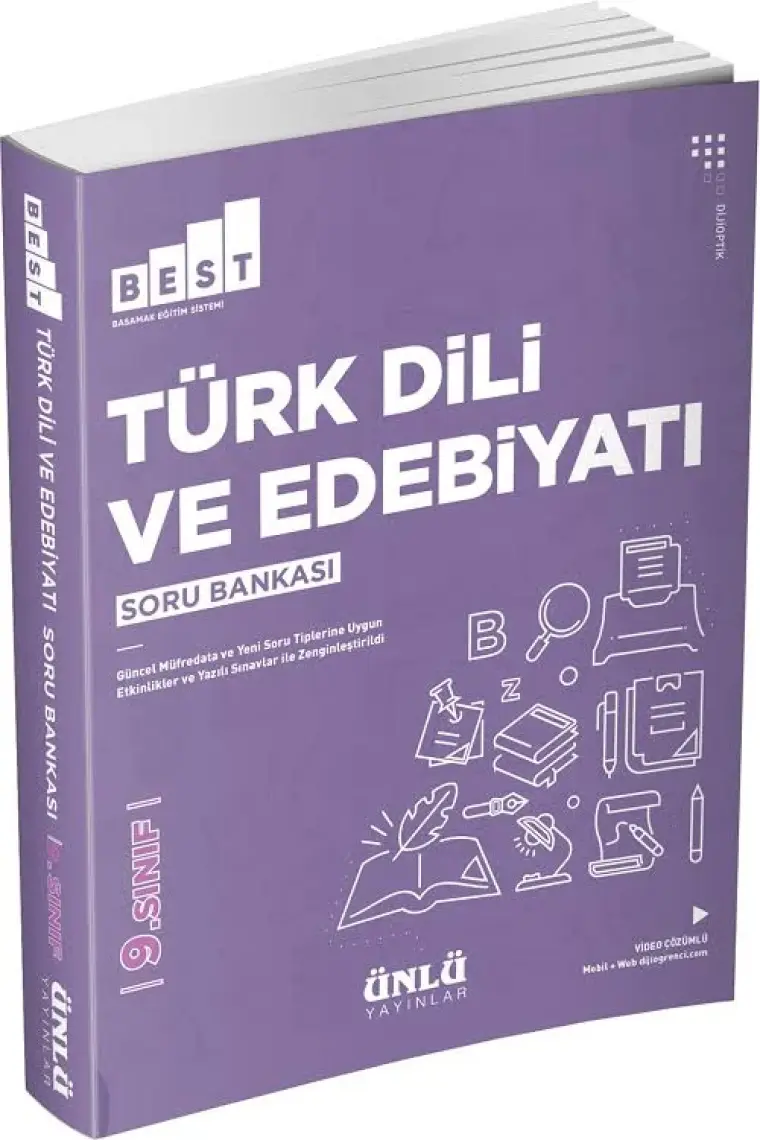Ünlü 9.Sınıf Best Türk Dili Ve Edebiyatı Soru Bankası
