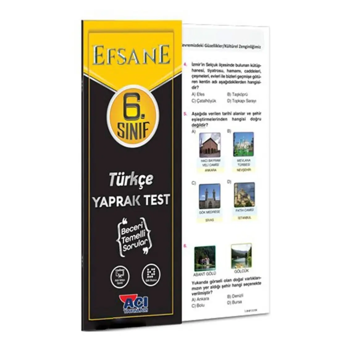 Açı Yayınları Efsane 6. Sınıf Türkçe Yaprak Test