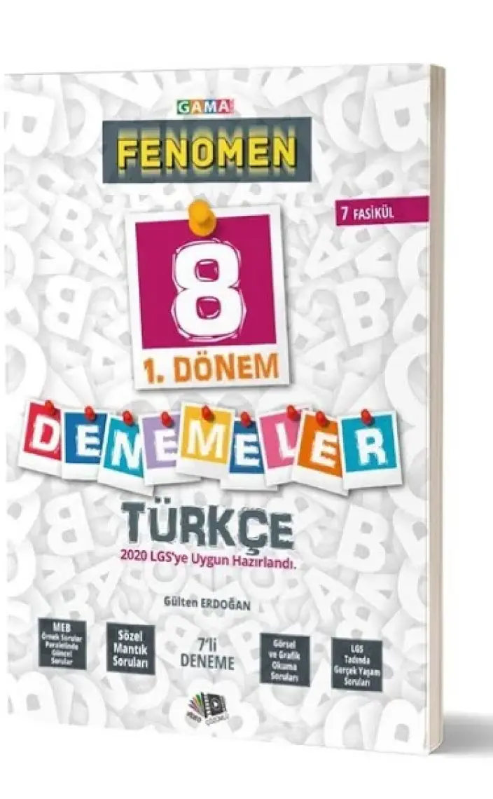 Gama Yayınları 8. Sınıf Fenomen Türkçe Yeni Nesil 12 Genel Deneme 2020
