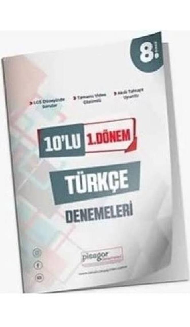 Zeka Küpü Yayınları 8.sınıf Türkçe 1.dönem 10LU Denemeleri