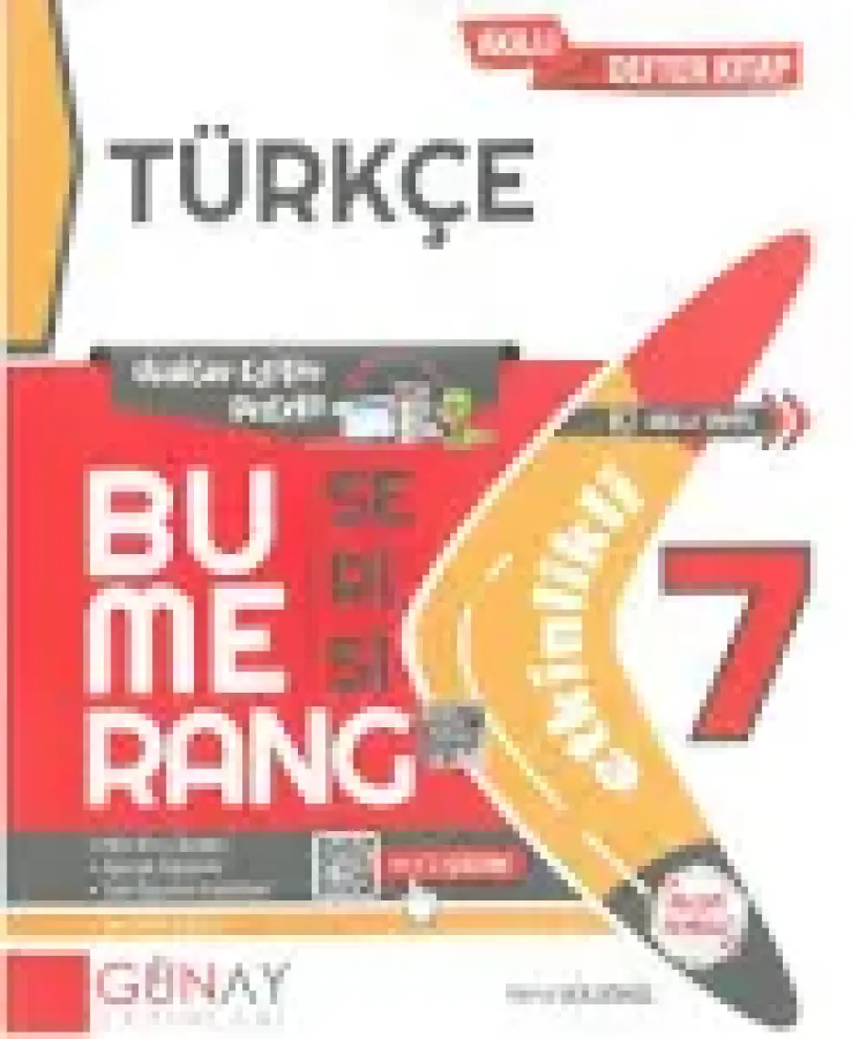 Günay Yayınları Gün&Ay Yayınları 7. Sınıf Bumerang Etkinlikli Türkçe