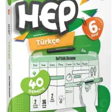 Hiper Zeka Yayınları 6. Sınıf Haftalık Hep Türkçe 40 Deneme