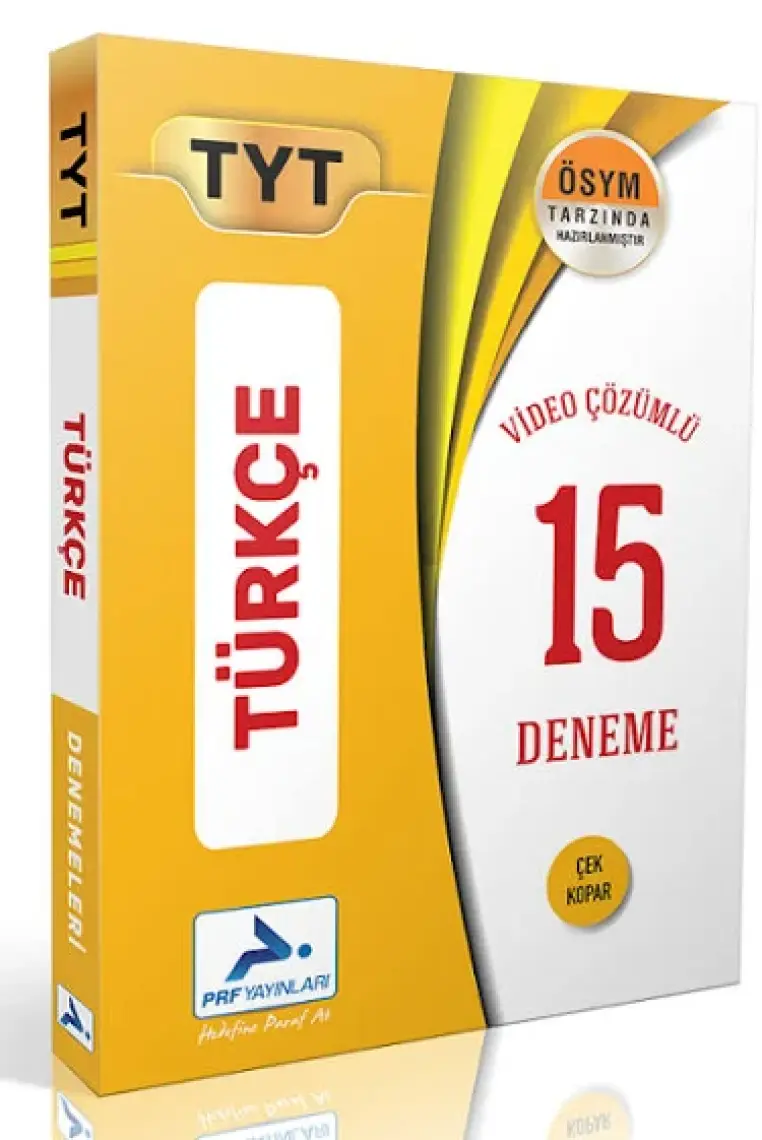Paraf Yayınları ÖSYM Tarzı TYT Türkçe Video Çözümlü 15 Deneme