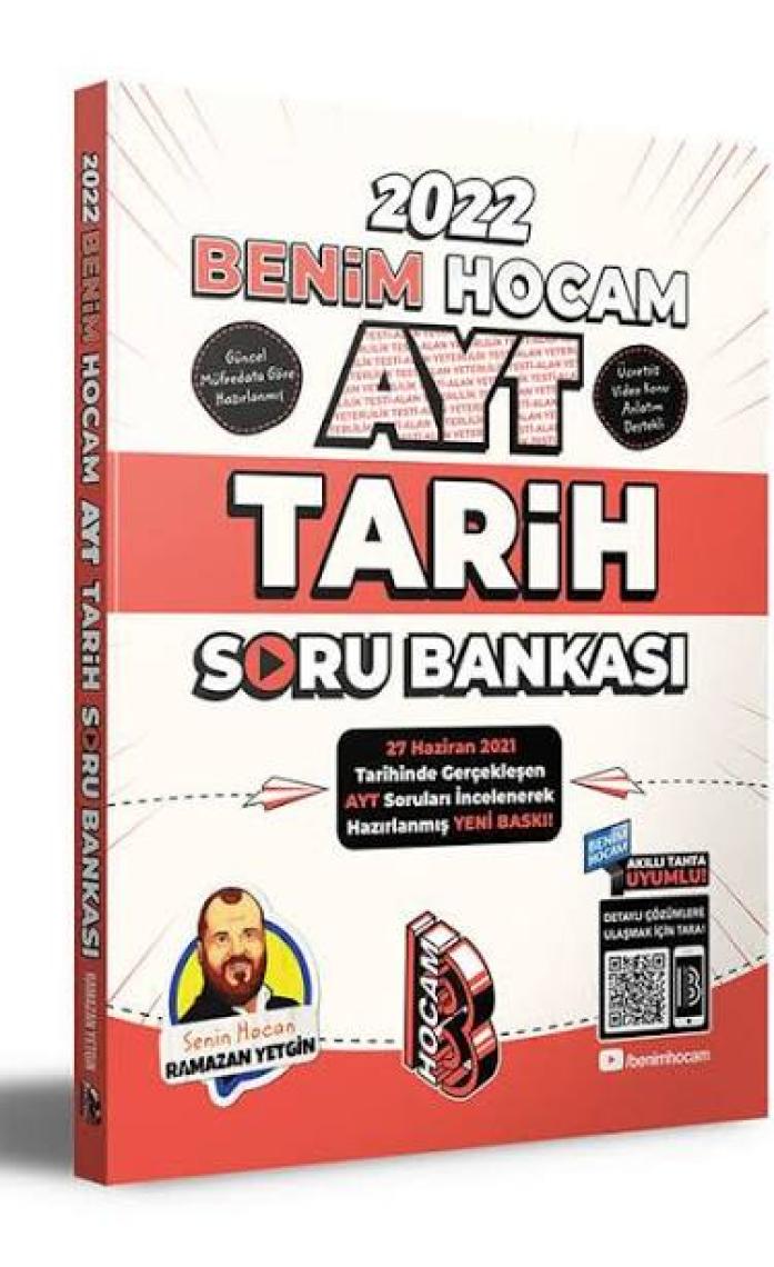 Benim Hocam Yayınları  AYT 2022 Tarih Tamamı Video Çözümlü Soru Bankası