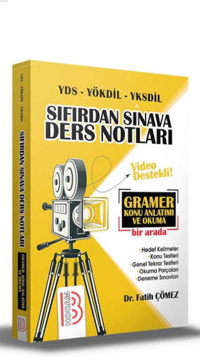 Benim Hocam Yayınları YDS - YÖKDİL - YKS -DİL Sıfırdan Sınava Ders Notları 1