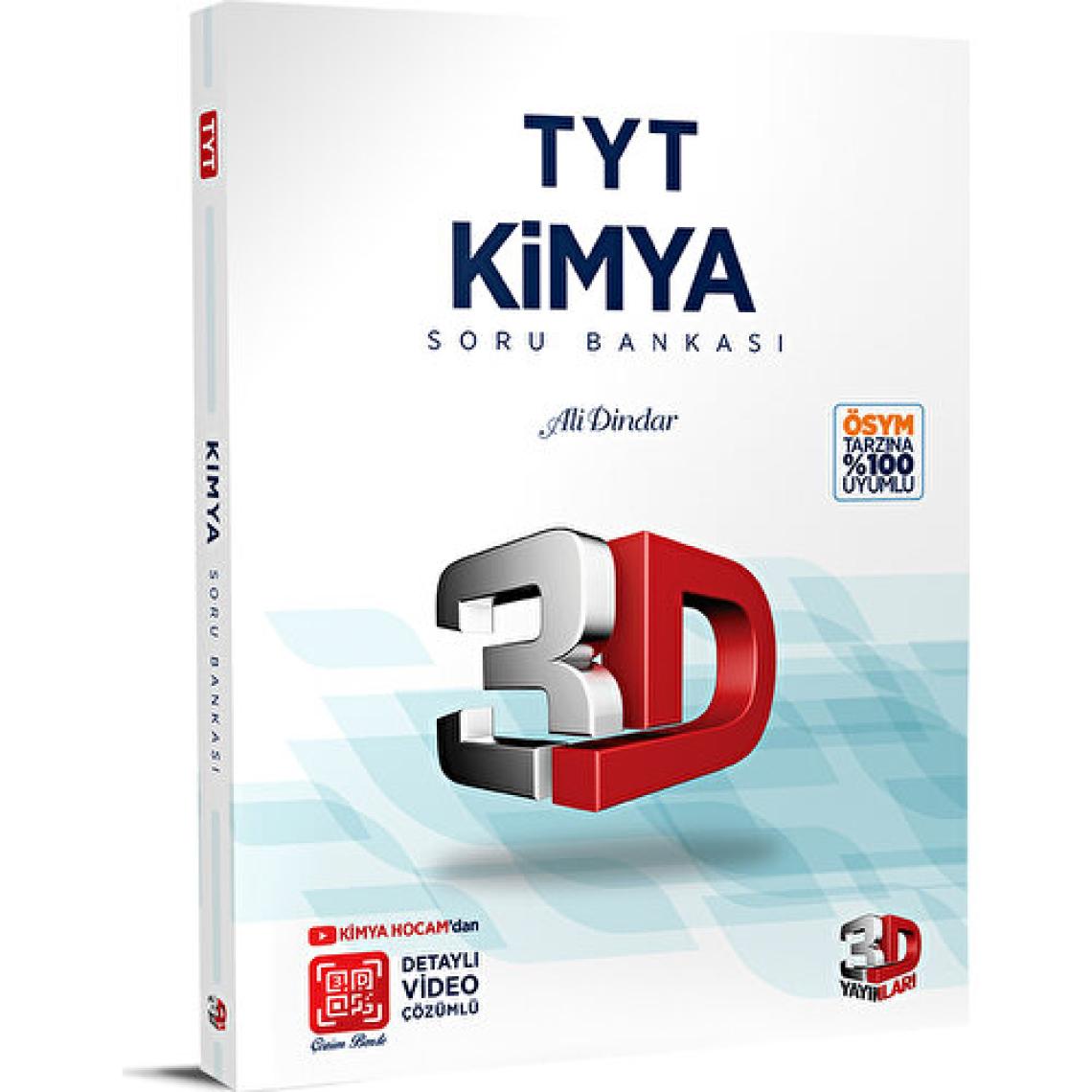 3D Yayınları TYT Kimya Soru Bankası Tamamı Video Çözümlü - Ali Dindar