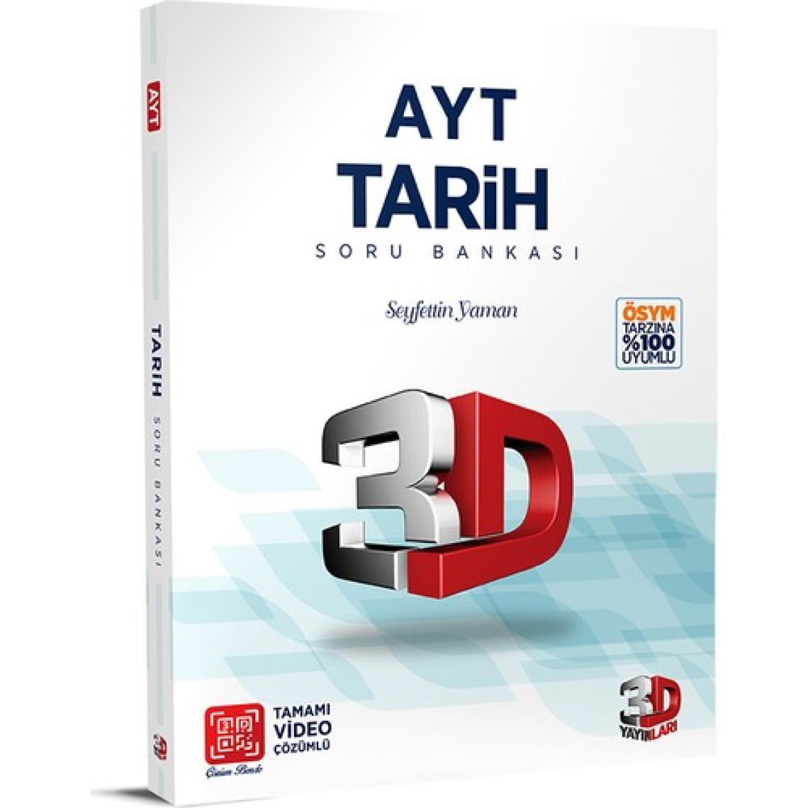 3D Yayınları AYT Tarih Soru Bankası Tamamı Video Çözümlü