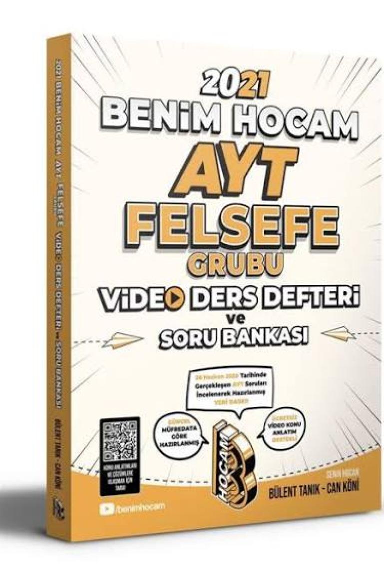 Benim Hocam Yayınları AYT 2022 Felsefe Grubu Video Ders Defteri ve Tamamı Video Çözümlü Soru Bankası
