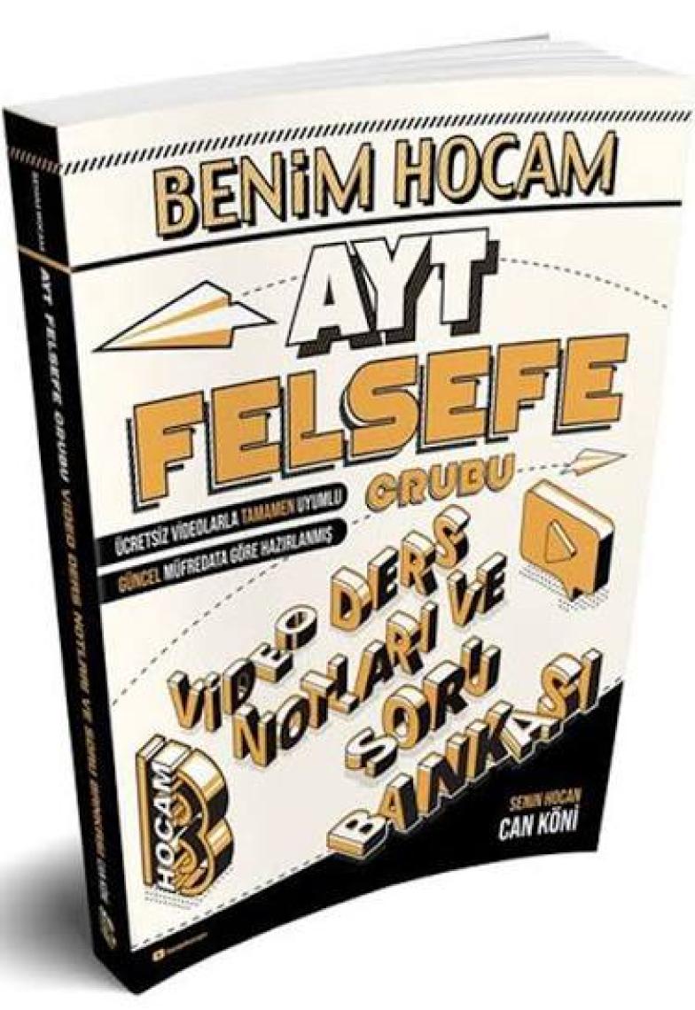 Benim Hocam Yayınları AYT 2022 Felsefe Grubu Video Ders Defteri ve Tamamı Video Çözümlü Soru Bankası