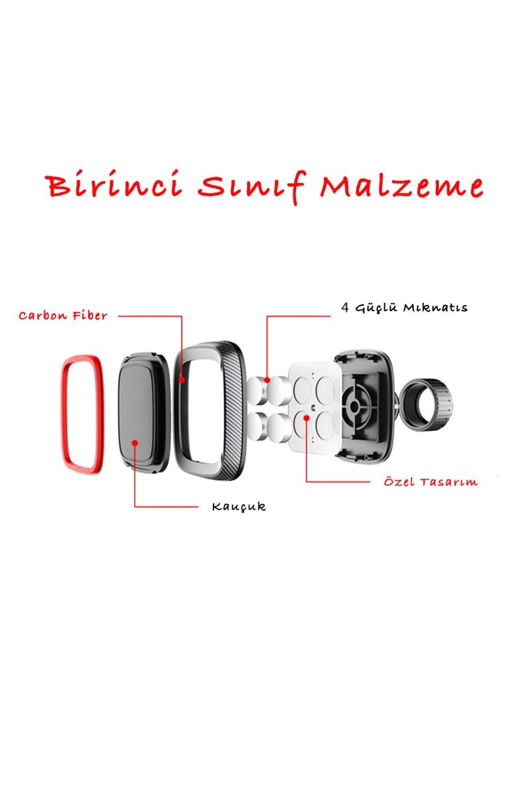 Mimtec Araç Tutacağı Manyetik Evrensel Tüm Cihazlarla Uyumlu Araç Tutucu Tutacağı