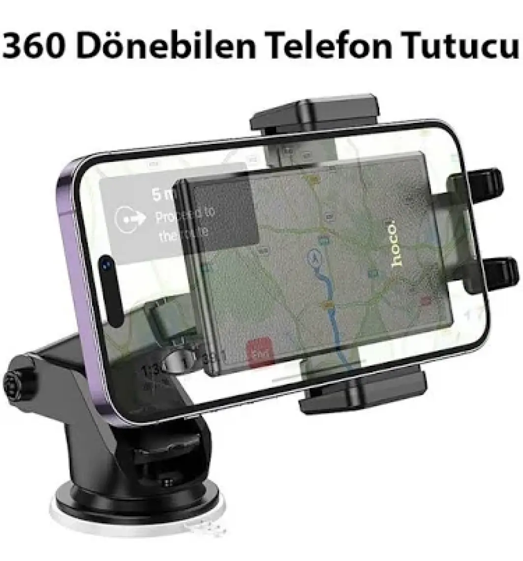 Hoco H49 Torpido Üstü Vantuzlu Araç İçi Telefon Tutucu