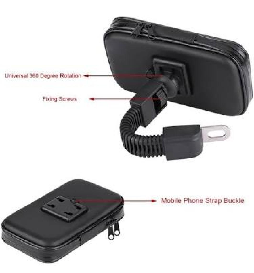 Powerstar Universal Motor İçin Kılıflı Telefon Tutucu Att-28