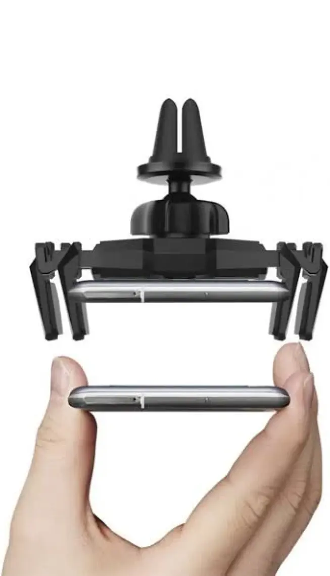 Spigen Air Vent Araç içi Telefon Tutucu (Tüm Cihazlarla Uyumlu Araç Tutacağı) Kuel Click.R - 000CP26265