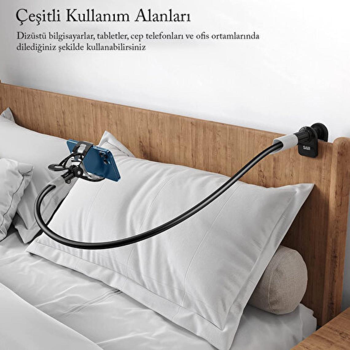 Bix Saiji Ivy Esnek Siyah Telefon Tutucu
