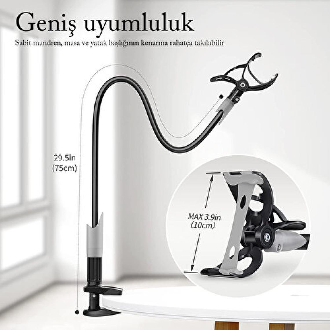 Bix Saiji Ivy Esnek Siyah Telefon Tutucu