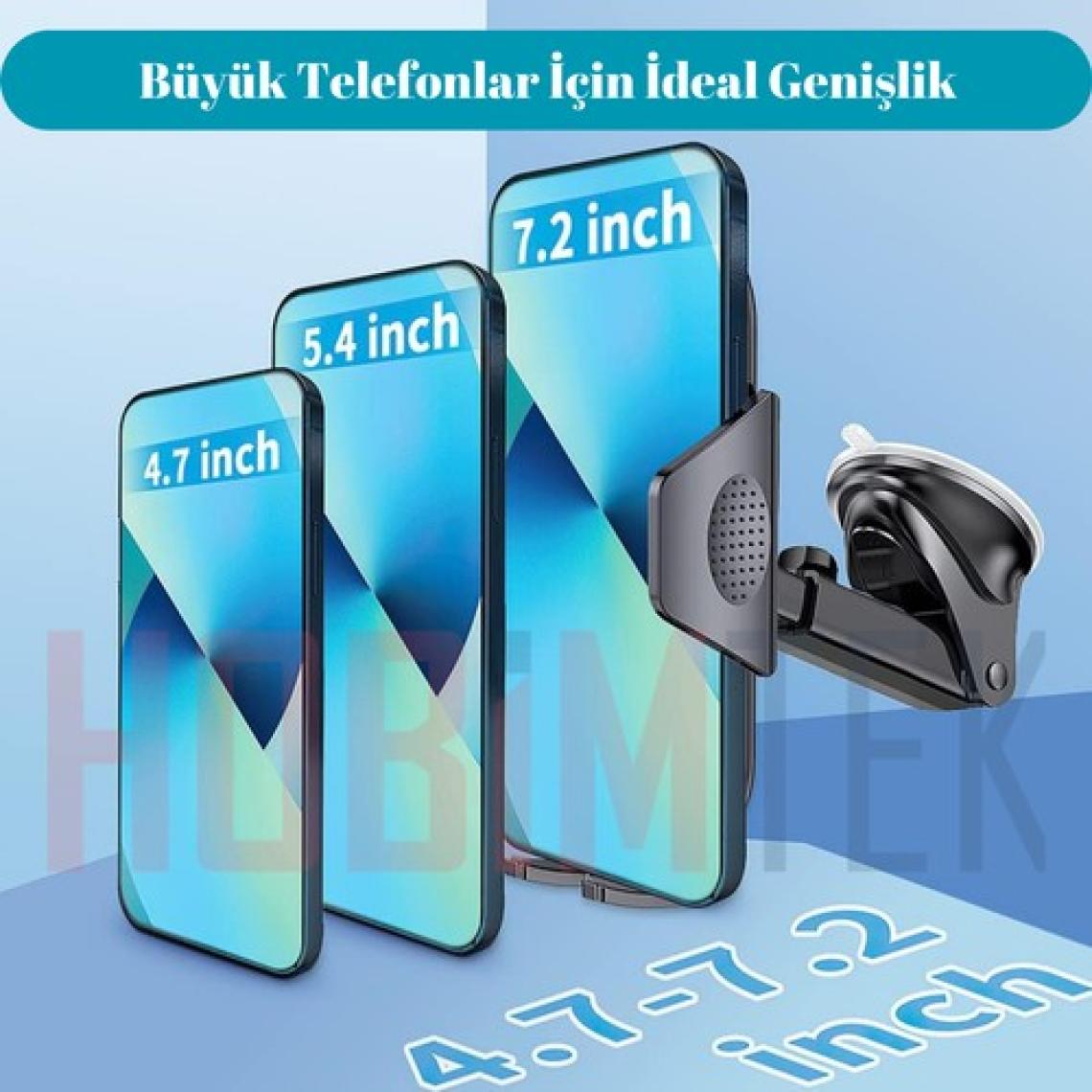 Hb-01 Otomatik Klipsli Araba Telefon Tutucu Ayarlanabilir Cam Ve Torpido Için Yüksek Kalite Tutucu