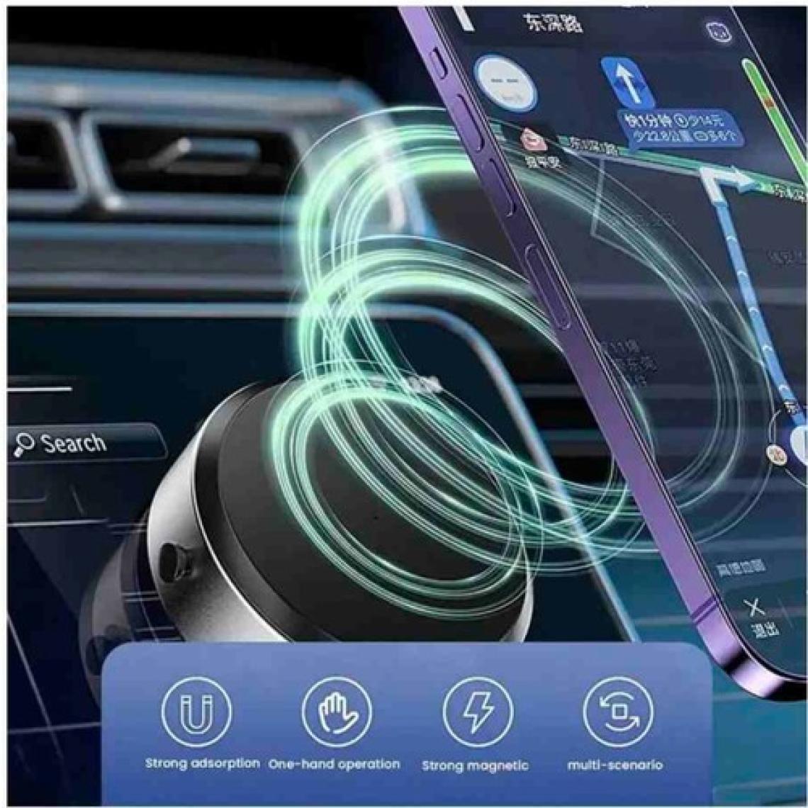 Akıllı Araç Tutucu Vakumlu Mobil Telefon Tutucu Manyetik Siyah Mıknatıslı Otomatik Vakumlu Telefon Tutucu Araç Içi, Ev, Ofis
