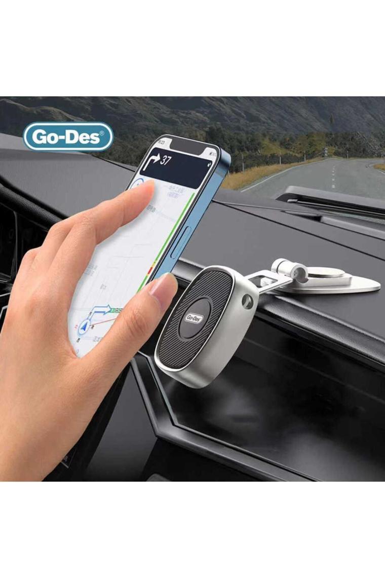 Go-Des GD-HD788 Magnetik Araç Içi Telefon Tutucu Düz Zemin Tasarım
