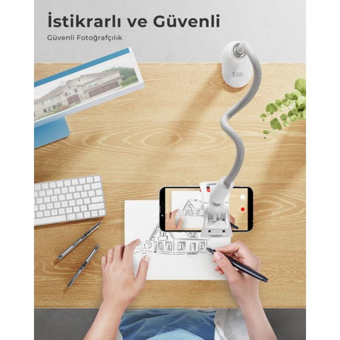 Bix Saıjı Ivy-95 Akrobat Esnek Telefon Tutucu Uzunluğu 38.6” Esnek Deri Kol Cep Telefonu Montaj Standı