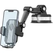 Kingma  360° Dönebilen Vakumlu Torpido ve Cam Için Araç Içi Telefon Tutucu