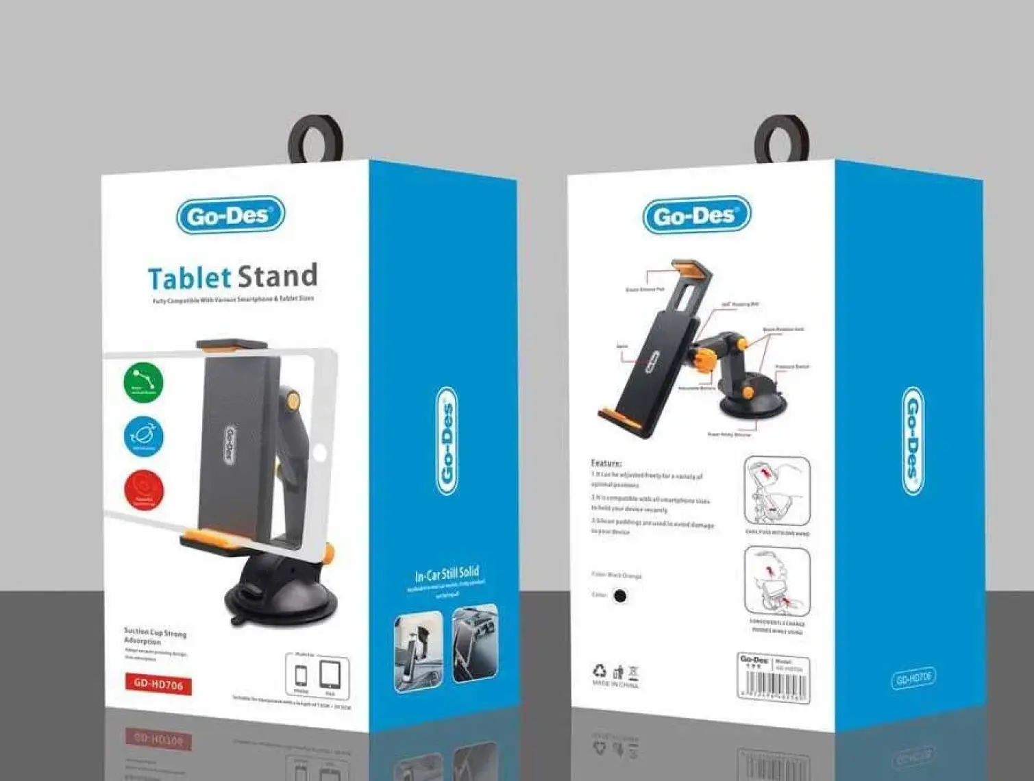 Go-Des GD-HD706 Araç Telefon ve Tablet Tutucu