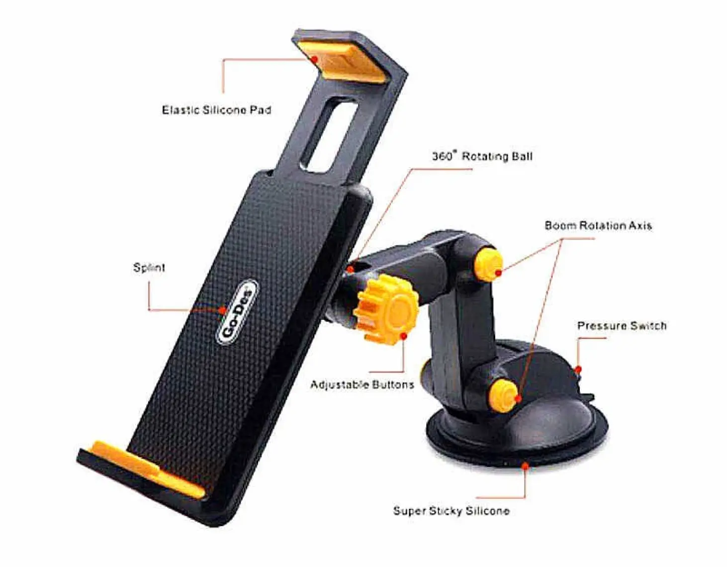 Go-Des GD-HD706 Araç Telefon ve Tablet Tutucu