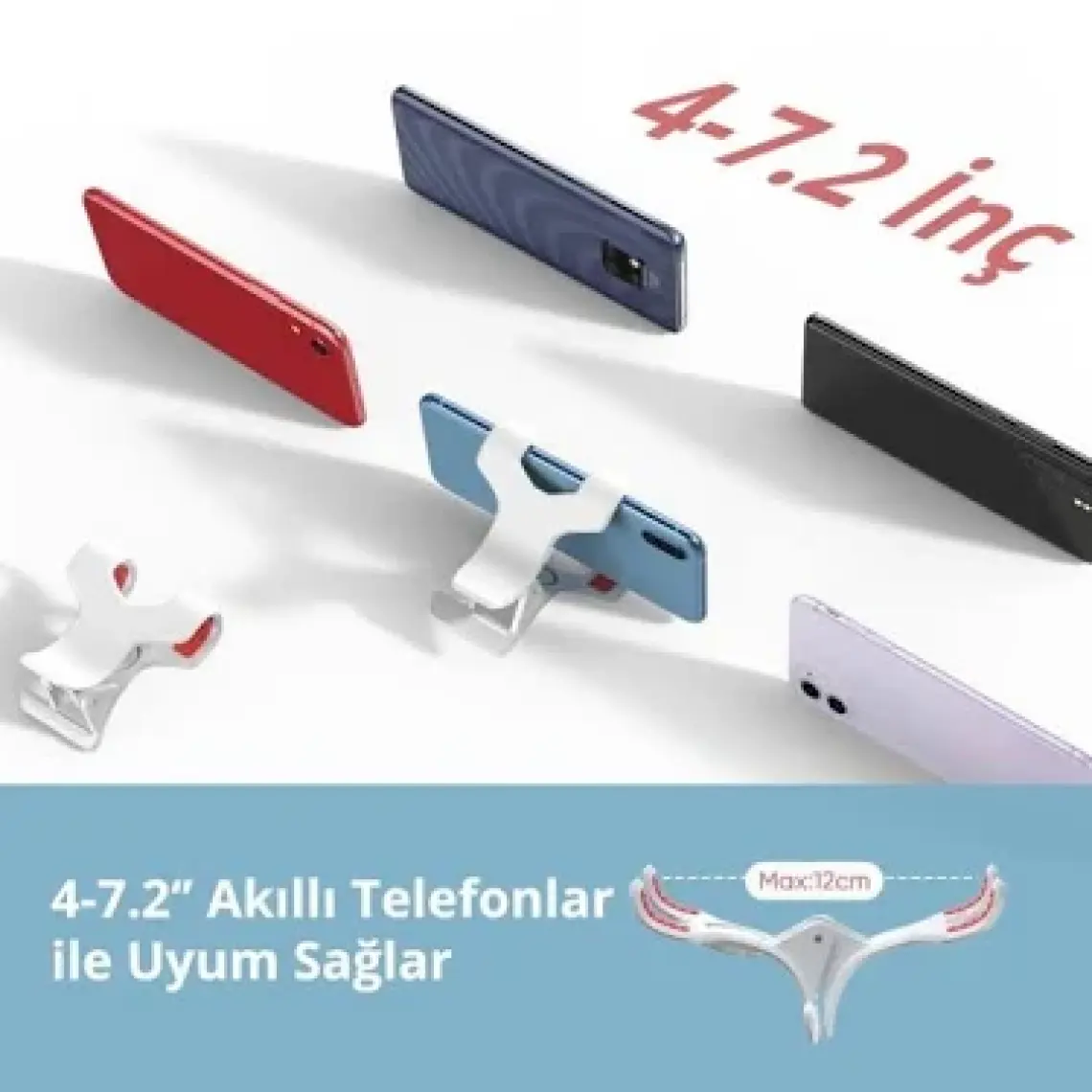 Ugreen Flexible Esnek Yatak Masa Telefon Tutucu Beyaz 90CM