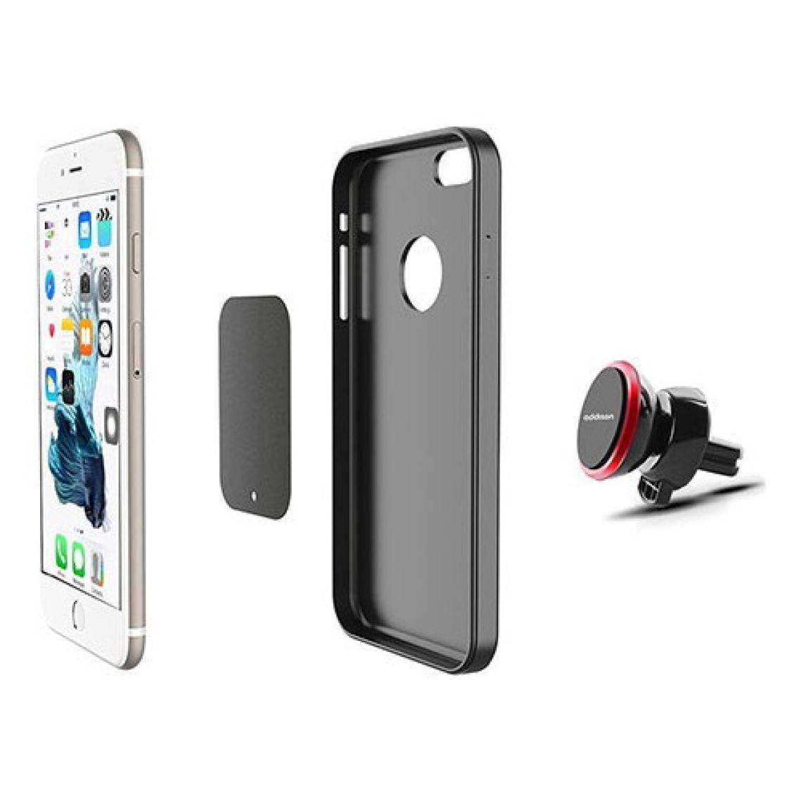Addison ADS-118 Siyah/Kırmızı Mıknatıs 360 Derece Mini Araç Telefon Tutucu