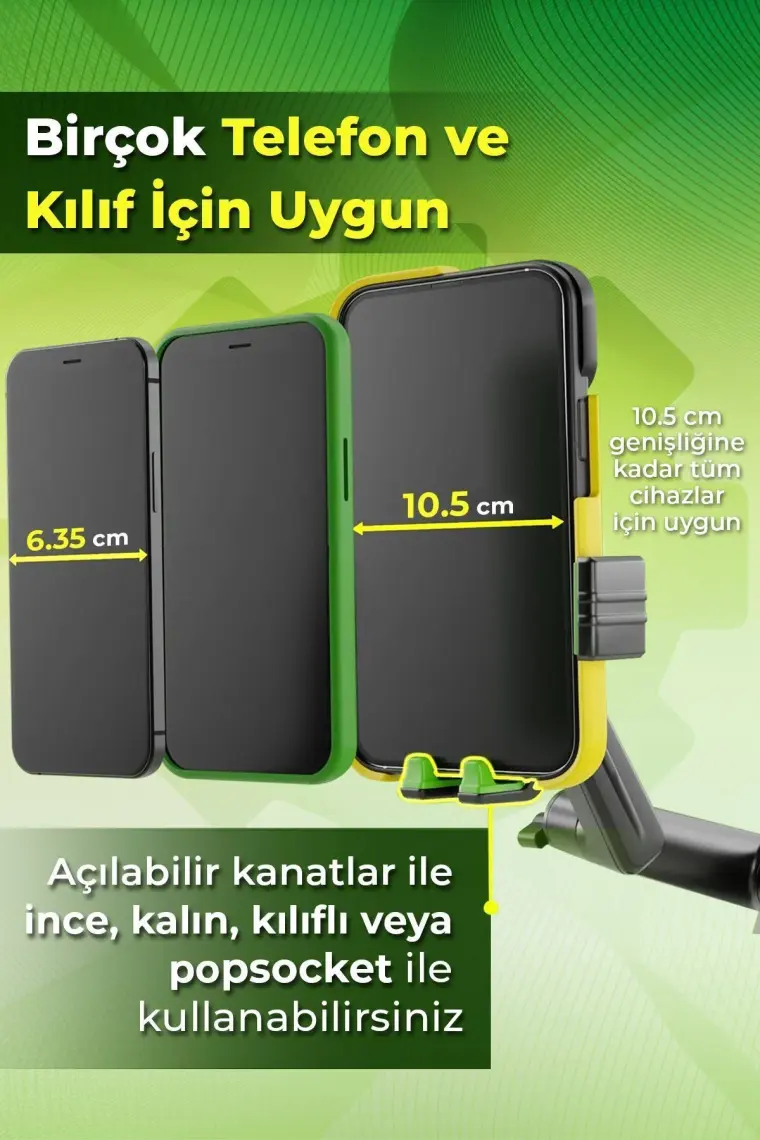Qozie Tır/otobüs/kamyon Büyük Araç Uzayabilir Telefon Tutucu