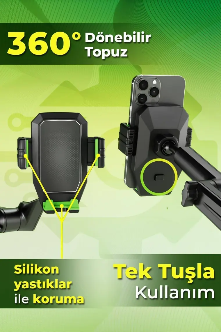 Qozie Tır/otobüs/kamyon Büyük Araç Uzayabilir Telefon Tutucu