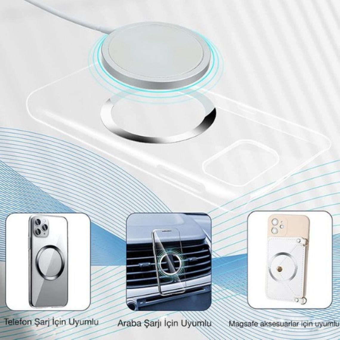 Livx Power Metal Magsafe Halka Yüzük Ring iPhone 8VE Üstü Model Uyumlu 2'li Paket LVRNG2LI