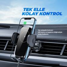 Woyax By Deji Kablosuz Şarjlı Kancalı Araç Içi Telefon Tutucu 15W - Havalandırma Araba Telefon Tutacağı