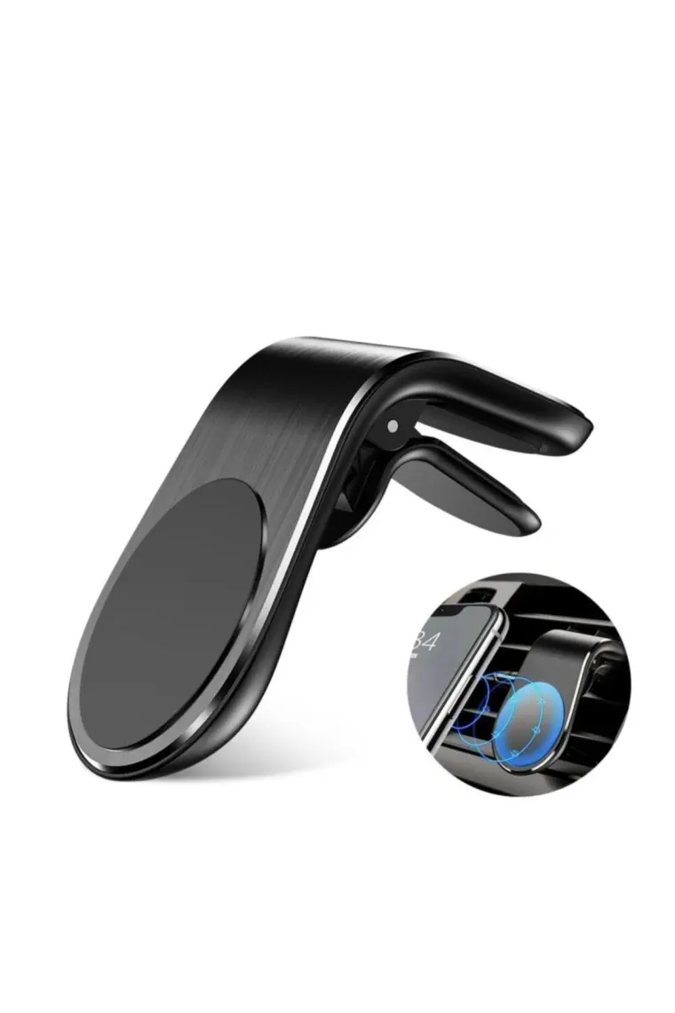 Ecoform Oto Araç Içi Manyetik Mıknatıslı Mandallı Klima Telefon Tutucu Siyah