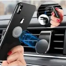 Ecoform Oto Araç Içi Manyetik Mıknatıslı Mandallı Klima Telefon Tutucu Siyah