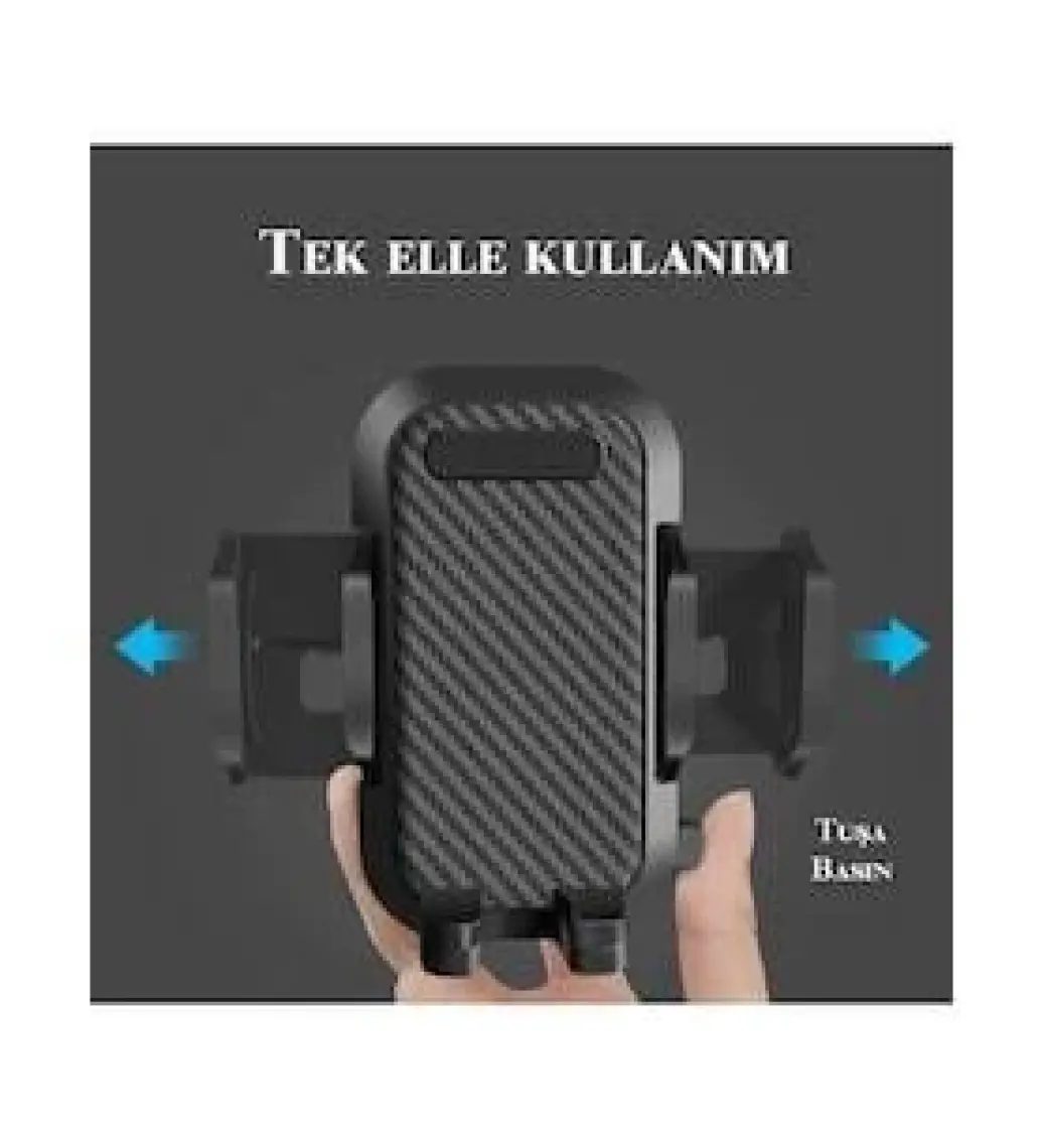Qozie Araç Içi Uzayan Ayarlanabilir Vantuzlu Telefon Tutucu