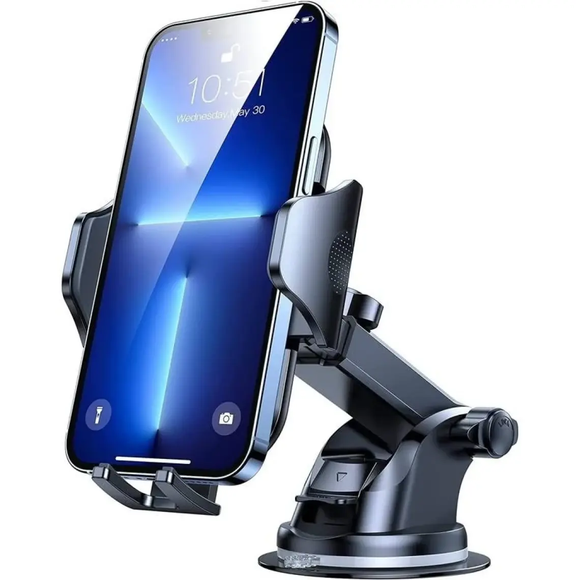 Hobimtek Hb-39 Otomatik Klipsli Araba Telefon Tutucu Ayarlanabilir Cam ve Torpido Için Yüksek Kalite Tutucu