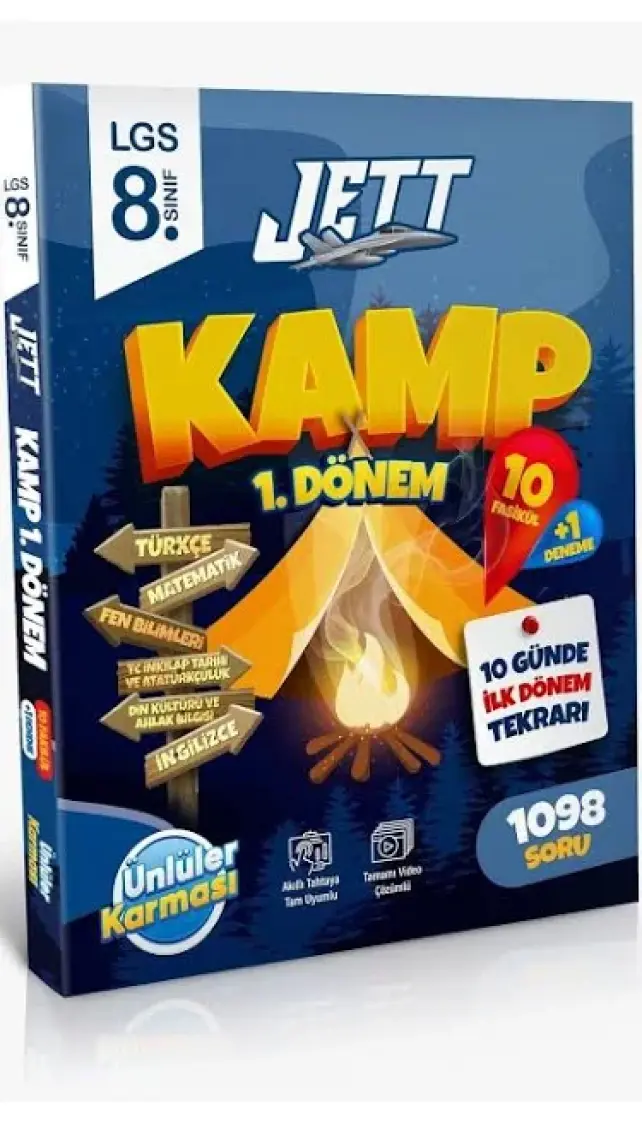 Ünlüler Karması 8. Sınıf LGS 1. Dönem Türkçe 10'lu Deneme - 8. Sınıf 1. Dönem Jett Kamp