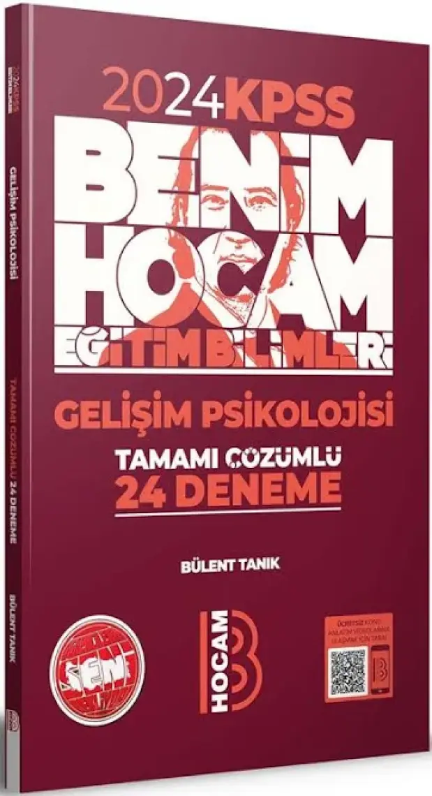 Benim Hocam Yayınları 2024 Eğitim Bilimleri Gelişim Psikolojisi Tamamı Çözümlü 24 Deneme