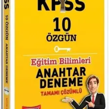 Yargı Yayınevi 2021 KPSS Eğitim Bilimleri Tamamı Çözümlü 10 Özgün Anahtar Deneme