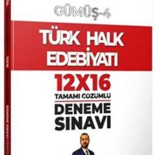 Benim Hocam Yayınları 2022 Gümüş Serisi 4 ÖABT Türk Dili ve Edebiyatı Türk Halk Edebiyatı 12x16 Deneme Sınavı