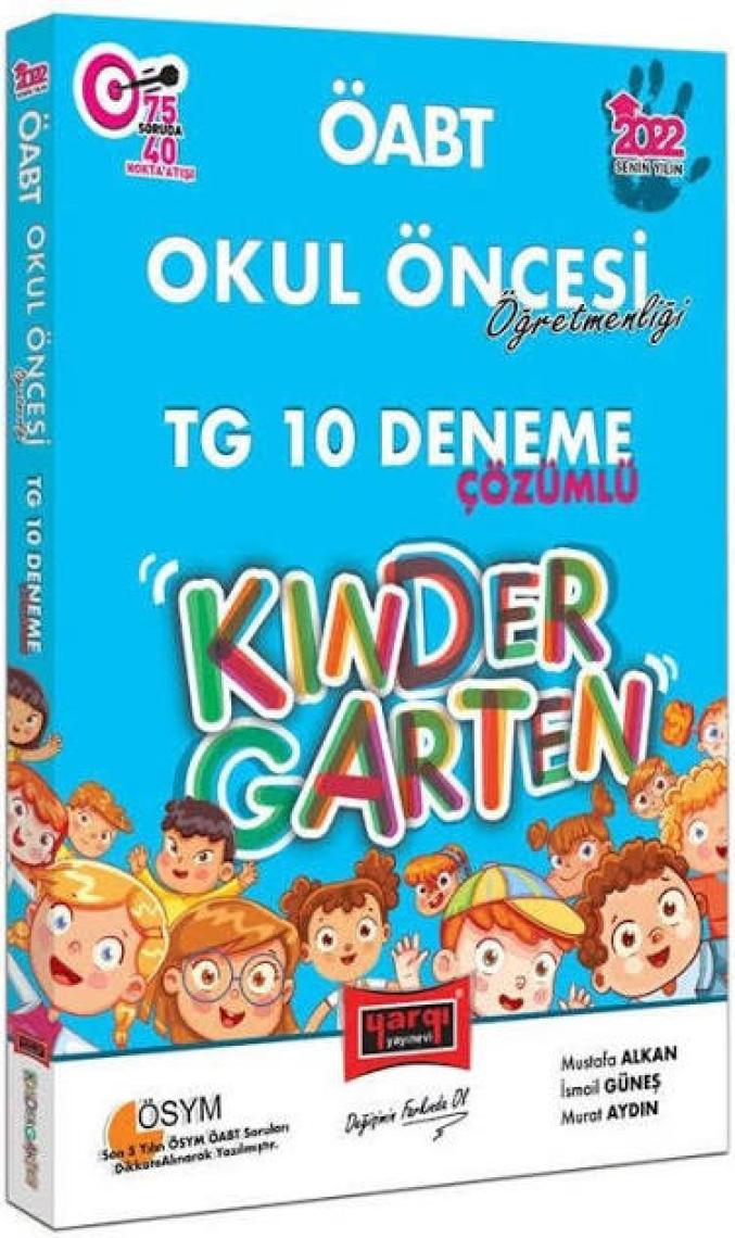 Yargı Yayınevi 2021 ÖABT Okul Öncesi Öğretmenliği Çözümlü 10 TG Deneme Sınavı
